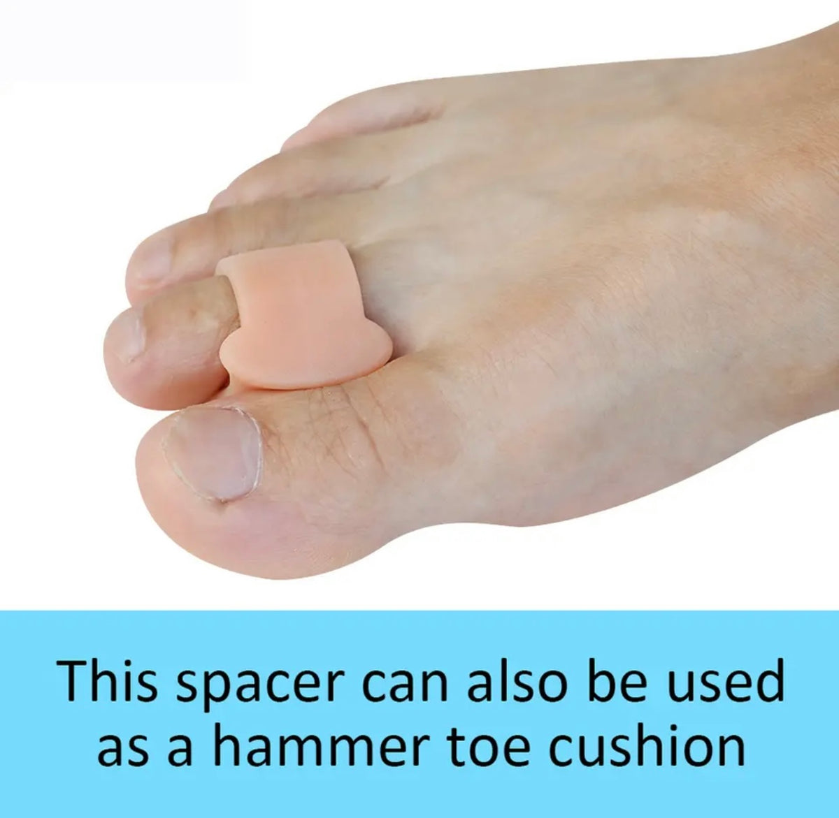 Soft Gel Toe Separators Toe Spacers Bunion Corrector for Overlapping H