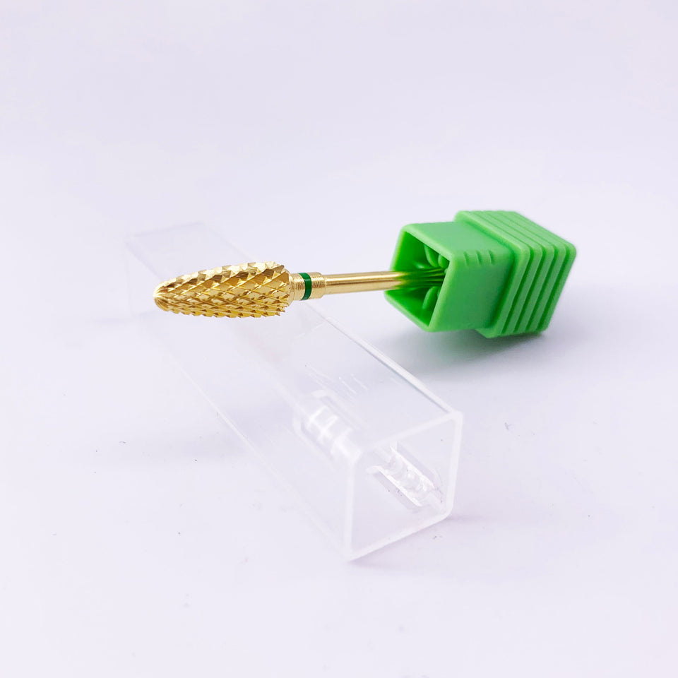 Tungsten Carbide Flame Bur - Gold