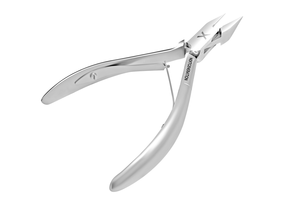 Straight Fine Pointed Nipper - Polished / Grey Sandblasted x 4