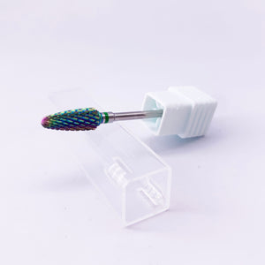 Tungsten Carbide Flame Bur - 4 Pack (Rainbow)