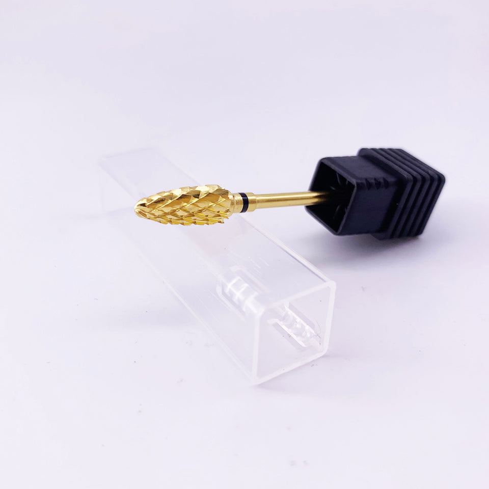Tungsten Carbide Flame Bur - Gold