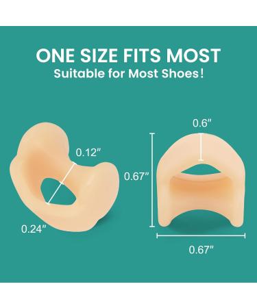 Silicone Small Toe Corrector/Seperator (2pcs)