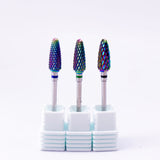 Tungsten Carbide Flame Bur - 4 Pack (Rainbow)