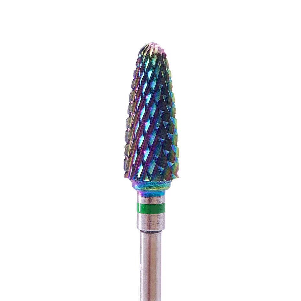 Tungsten Carbide Flame Bur - 4 Pack (Rainbow)
