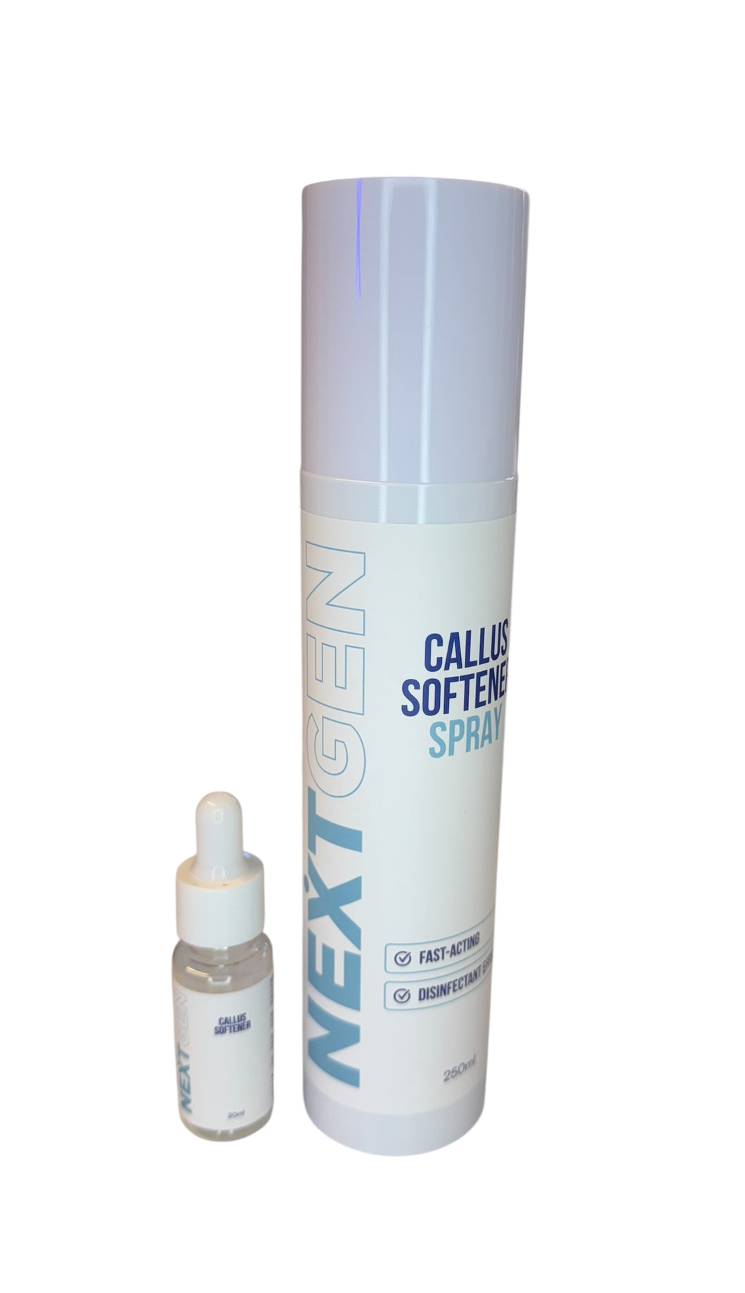 NEXTGEN 250ml Callus Softener Spray + 20ml Dispenser Bottle