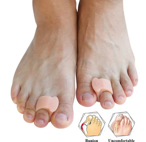 Soft Gel Toe Separators Toe Spacers Bunion Corrector for Overlapping Hallux Valgus and Hammer toe Foot Care Tool