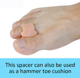 Soft Gel Toe Separators Toe Spacers Bunion Corrector for Overlapping Hallux Valgus and Hammer toe Foot Care Tool