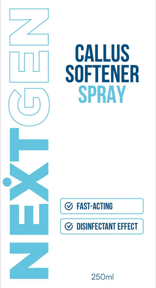 NEXTGEN 250ml Callus Softener Spray + 20ml Dispenser Bottle