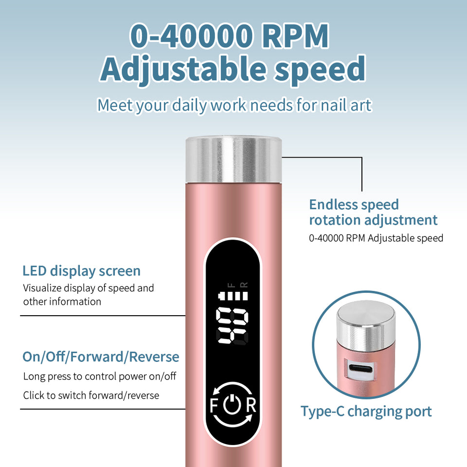 NextGen Cordless Nail Drill - Rose Gold