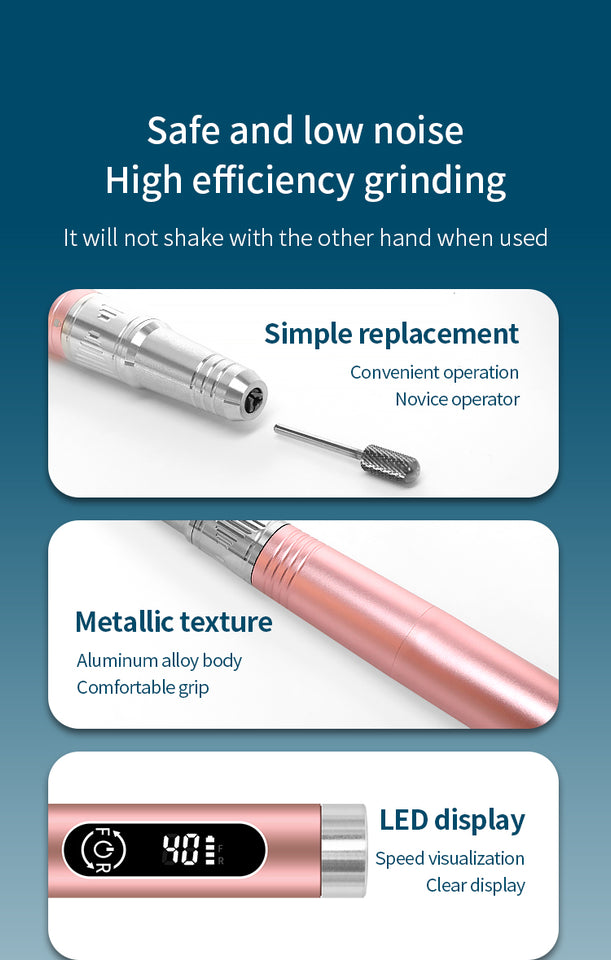 NextGen Cordless Nail Drill - Rose Gold