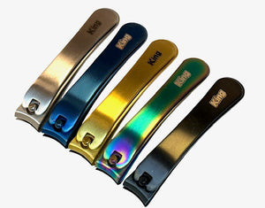KING Nail Clippers - Silver, Multicolour, Gold, Black, Blue