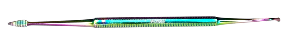 Swan Neck Probe with Spoon & Blacks File - Silver, Multicolour, Gold, Black, Blue
