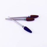 Tungsten Carbide Flame Bur - 4 Pack (Purple)