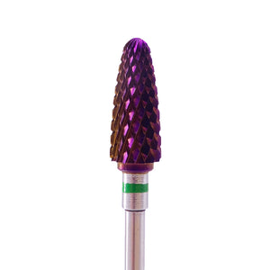 Tungsten Carbide Flame Bur - 4 Pack (Purple)