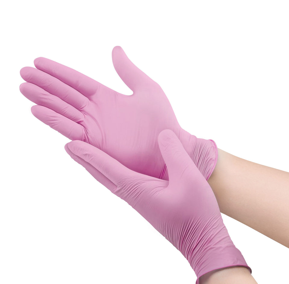 Pink Nitrile Gloves (100) - Next Generation Foot Health Supplies pink-nitrile-gloves-100, 